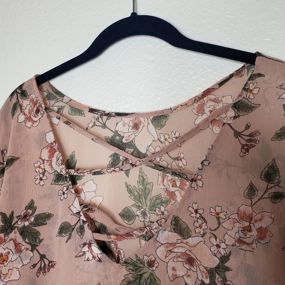 Torrid Chiffon Strapy Back Ruffle Blouse - Picture 6 of 8